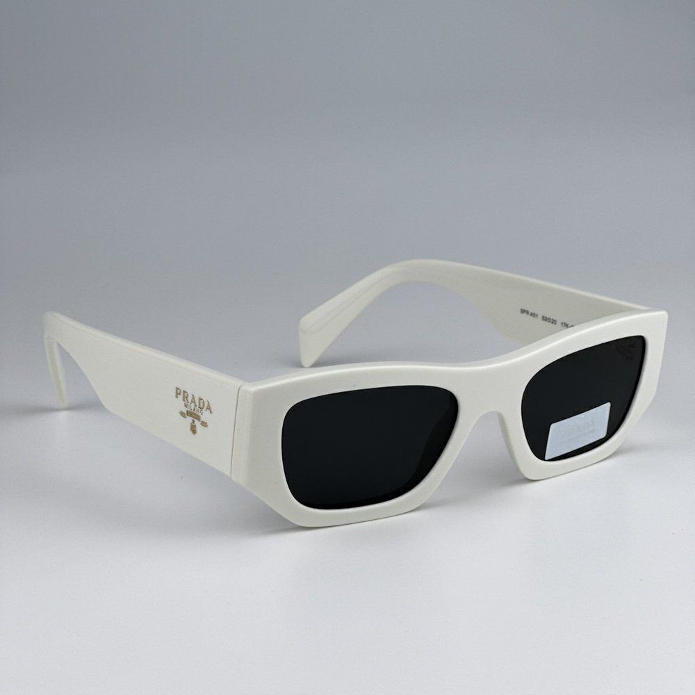 SALE! NEW Prada PRA01S 17K08Z White Grey Unisex Sunglasses PR A01S - Picture 6 of 11
